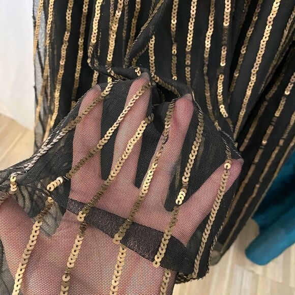 Falling Chase mesh sequinned Maternity dress, XS - Picture 5 of 8